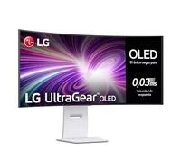 LG 39GS95QE-W - Monitor Gaming Ultragear, 39", OLED WQHD, (3440x1440), 21:9, 240 Hz, 0,03 ms, Clasificación F, Tecnología Micro Lens Array +, DisplayHDR True Black 400, Blanco