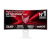 LG Ultragear™ 39GX90SA-W - Pantalla para PC Gaming de 39" - Pantalla OLED resolución QHD (3440 x 1440), 1 ms 240Hz, DisplayHDR™400 True Black, DCI-P3 98,5% (CIE1976), FreeSync Premium, G-Sync