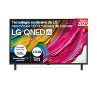 LG 43QNED80A6A Smart TV 43" 4K QNED, Procesador α7 4K Gen6, HDR10 Pro, webOS, ThinQ AI, WiFi, Bluetooth, Color Negro