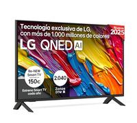LG 43QNED84A6C - TV 43", 4K QNED EVO, Smart TV, WebOS 25, Procesador Potente e Inteligente, Super Upscaling, Dolby Dilgital Plus, Alexa/Google Assistant, Negro