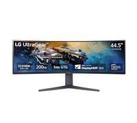 LG 45GR65DC-B Ultragear Curved Gaming Monitor 45-Inch 32:9 QHD 200Hz 1ms UltraWide Display AMD FreeSync Premium Pro VESA DisplayHDR 600 HDMI 2.1 x2 DP UBS x3 Tilt/Height/Swivel Stand - Black