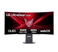 LG Ultragear™ 45GX90SA-B - Pantalla para PC Gaming Curvada de 45" - Pantalla OLED resolución WQHD (3440 x 1440), 0,03 ms GtG 240Hz, DisplayHDR™ TrueBlack 400, DCI-P3 98,5% (CIE1976), AMD FreeSync