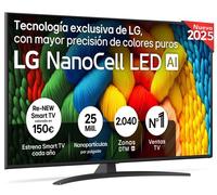 LG NanoCell AI 50NANO81A6A 127 cm (50") 4K Ultra HD Smart TV Wifi Negro