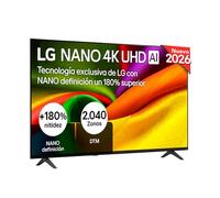 LG 55NU850B6LA - Smart TV Nano 4K UHD NU80 55 Pulgadas, Sin Reflejos al 94%, webOS 26 AI, Procesador Inteligente α7 AI Processor 4K Gen9, HDR10, 4K Super Upscaling, Dolby Digital Plus (55")