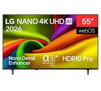 LG 55NU850B6LA - TV 55", Nano 4K UHD, WebOS, Procesador α7 Gen9 IA, HDR10 Pro, Anti-Reflejos 94%, Dolby Digital Plus