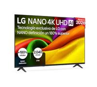 LG 65NU850B6LA - Smart TV Nano 4K UHD NU85 65 Pulgadas, Sin Reflejos al 94%, webOS 26 AI, Procesador Inteligente α7 AI Processor 4K Gen9, HDR10 Pro, 4K Super Upscaling, Dolby