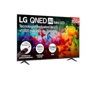 LG 75QNED70B6A - Smart TV QNED MiniLED AI 75" 4K Sin Reflejos 94%, 2026 | QNED MiniLED, Smart TV, WebOS 25, Procesador alpha5 Gen7 AI, 120Hz, Super Upscaling, HDR10 y Dolby Digital Plus, Negro