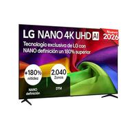 Smart TV LG NANO 4K UHD AI NU80 85 pulgadas 4K 2026 - 85NU800B6LA