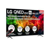 LG 85QNED80B6A - Smart TV QNED EVO AI 85" 4K Sin Reflejos 94%, 2026 | QNED EVO MiniLED, Smart TV, WebOS 26, Procesador α7 AI Gen9, Super Upscaling, HDR10 y Dolby Digital Plus, Negro