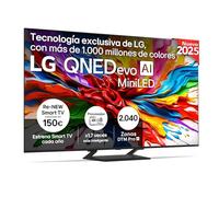 LG 85QNED93A6A - TV 85", 4K QNED EVO, Smart TV, WebOS 25, Procesador Potente e Inteligente, MiniLED AI, Super Upscaling, Dolby Vision y Atmos, Alexa/Google Assistant, Negro