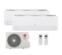 LG Aire Acondicionado Multisplit Libero Smart WiFi 9000+9000 Btu, Climatizador DualCool Inverter R32, Bomba de Calor 2 Unidades Interiores