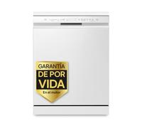 LG DF355FW - Lavavajillas Libre Instalación 60 cm, QuadWash™, Wi-Fi ThinQ, Motor Inverter Direct Drive, 3ª Bandeja, Blanco, 14 Servicios [Clase energética C]