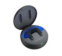 LG Electronics Auriculares Tone Free DT80Q, Bluetooth 5.2 con Sistema de Sonido Meridian y Función de Carga Rápida, Negro