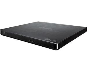 LG Electronics BP60NB10 Unidad híbrida portátil ultradelgada UHD 4K/BLU-Ray/DVD+/-RW, Compatible con USB 3.0, PC Windows, Linux, Mac OS, con Soporte M-Disc, reducción de Ruido, Negro