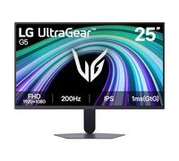 LG Ultragear™ G5 25G523B-B Monitor para Juegos IPS FHD 200Hz de 25 Pulgadas | sRGB 99%, HDR10, 1ms GtG, G-Sync Compatible, FreeSync Premium, Soporte Ajustable de inclinación, HDMI y DisplayPort