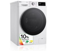 Lavasecadora inteligente LG 9/6kg , 1400rpm, Un 10% más eficiente que A, secado D, Blanca