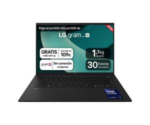 LG Gram 14Z90T Intel Core Ultra 7 255H/ 14’ WUXGA/ 32GB/ 1TB SSD/ Windows 11 Pro AI Chat On-Device/ Negro