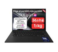Portátil lg gram 14zd90u-g.ax85bn intel core ultra 7-355/ 32gb/ 512gb ssd/ 14'/ sin sistema operativo (14ZD90U-G.AX85BN)