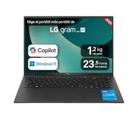 Portátil 16" LG gram - 16Z90RU, Windows 11, Intel® Core™ i5, 16 GB RAM, 512 GB SSD, Panel IPS WQXGA (2560x1600), Ligero 1,2 kg, 23,5 h, Negro - 16Z90RU-G.AA55B