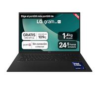 LG gram 17Z90TL-G.AU88B Ordenador Portátil 17 Pulgadas Intel Core Ultra7 258V, 32 GB RAM, 1TB SSD, Panel IPS Antirreflejo, WQXGA, 1.460 g, 24.5 Horas, Windows 11 Home, Negro, Teclado QWERTY Español