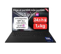 Portátil LG Gram 17Z90TL 17" Intel Core Ultra 7 258V 32GB 512GB SSD Intel Arc FreeOS