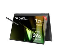 LG gram 2 en 1 de 14 pulgadas Laptotp Ligero con Pantalla táctil y 16GB RAM Intel® Core™ Ultra 7 | Windows 11, Pantalla IPS Antirreflejo - 14T90S-G.AA75B