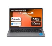 Portátil 15" LG gram Book - 15U50T, Windows 11, Intel® Core™ i5, 16 GB RAM, 512 SSD, Panel IPS FHD (1920x1080), Ligero 1,7 kg, 10 h, Gris - 15U50T-G