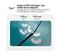 LG Gram Intel® Core™ i5 i5-1334U Portátil 35,6 cm (14") WUXGA 8 GB LPDDR4x-SDRAM 256 GB SSD Wi-Fi 6E (802.11ax) FreeDOS Negro QW (14ZD90RU-G.AX52B)