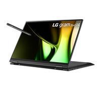 LG gram - Laptop ligera 2 en 1 de 14 pulgadas, edición Intel Evo, procesador Intel Core Ultra 7 habilitado para IA, Windows 11 Home, 16 GB de RAM, SSD de 1 TB, pantalla IPS táctil, color negro