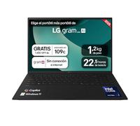 LG Gram16Z90T-G.AA78B Portátil 16 Pulgadas, WQXGA IPS, Intel Core Ultra7, 16GB RAM, 1TB SSD, 1.199 g, Antirreflejo, Batería hasta 22.5h, Windows 11, Negro