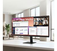 LG 34U511A-B.AEU, Monitor Gaming UltraWide 34", Curvo, Panel IPS, UWFHD (2560 x 1080), 100 Hz, Ultrapanorámico 21:9, Negro con Textura, sRGB 99%, Ajuste en Inclinación (Eje Horizontal)