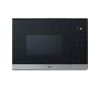 Microondas Grill Integrable| LG MG7Z2593D, 900W, 25L, cristal negro + acero - MG7Z2593D