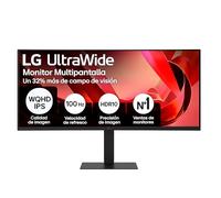 LG Monitor 34U650A-B - Negro | WQHD (3440 x 1440), Panel IPS, 100Hz, 5 ms, Curvo 3800R, altura ajustable, HDR10, sRGB 99%, HDMI 2,0, USB-C 96W