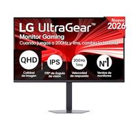Monitor LG UltraGear 32G620B-B 32" QHD 200Hz IPS HDR10 FreeSync G-Sync regulable altura