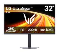 LG Monitor para Juegos Ultragear QHD (2560 x 1440) IPS de 32 Pulgadas, 200 Hz, 1 ms, Compatible con NVIDIA G-Sync, AMD FreeSync Premium, HDR10, HDMI, DisplayPort