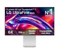 LG Monitor Ultrafine 32U990A-S - 32'', 6K(6144 x 3456), Plateado | IPS Black, altura ajustable, HDR10, -, DCI-P3 98%, Adobe 99,5%, HDMI 2,1, altavoces5 W x 2