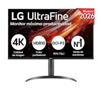 LG Monitor Ultrafine 32UR55ZK-B - 32'', VA, 4K UHD, 60 Hz, Negro | DCI-P3 90%, UHD 4K (3840 x 2160), altura ajustable, HDR10, HDMI 2,0, altavoces 5W x 2