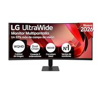 LG Monitor UltraWide 34U601B-B - 34'', 21:9, VA, Negro | WQHD (3440 x 1440), 120 Hz, curvo, FreeSync Premium, Inclinación (eje horizontal), Panel VA, 5 ms, Curvo 1800R, HDR10