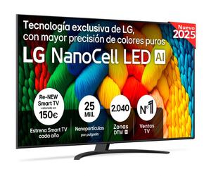 LG NanoCell 43NANO81A6A / Televisor Smart TV 43" Ultra HD 4K Nanocell LED HDR