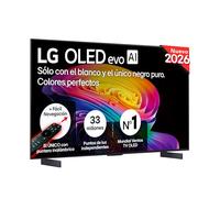LG OLED42C64LA - Smart TV OLED EVO AI 42" 4K Sin Reflejos 98.9%, 2026 | OLED evo, Smart TV, WebOS 26, Procesador α11 AI Gen3, VRR 165Hz, Dolby Vision y Atmos, Alexa/Google Assistant, Gris Oscuro