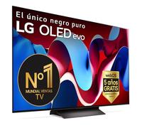 LG OLED55C44LA.AEU, 55", OLED 4K, Serie C4, 3840x2160, Smart TV, WebOS24, Procesador a9, Dolby Vision, Dolby Atmos, TV Gaming, 144 Hz, AMD FreeSync, Negro