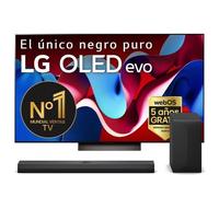 LG OLED55C46LA 55" OLED evo AI UltraHD 4K HDR10 + S70TY Barra de Sonido Inteligente con Subwoofer 3.1