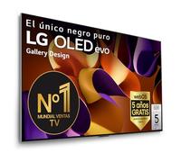 LG OLED55G45LW, 55", OLED EVO* 4K, Serie G4, Smart TV, WebOS24, Procesador a11, Dolby Vision, Dolby Atmos, webOS 24, 3840X2160,TV Gaming, 144 Hz, Integración Pared, Negro