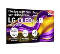 LG OLED55G54LW - TV 55", OLED EVO 4K, Smart TV AI G5, WebOS 25, Super Upscaling, Dolby Vision y Dolby Atmos, AMD FreeSync, Alexa/Google Assistant, Negro
