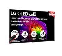LG OLED55G64LW - TV 55", 4K OLED EVO AI G6, Smart TV, WebOS 26, Procesador α11 AI Gen3, VRR 165Hz, Reflection Free Premium, Dolby Vision y Atmos, Alexa/Google Assistant, Gris Oscuro Titán