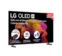 LG OLED77B6ELC - TV 77", 4K OLED AI B6, Smart TV, WebOS 26, Procesador α8 AI Gen3, VRR 120Hz, Sin Reflejos al 95,6%, Dolby Vision y Atmos, Alexa/Google Assistant, Marrón Oscuro
