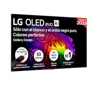 TV LG OLED evo AI G6 OLED77G64LW 77" 4K UltraHD 120Hz Smart TV WebOS HDR10 Dolby Vision