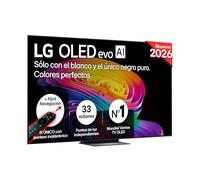 LG OLED83C64LA - TV 83", 4K OLED EVO AI C6, Smart TV, WebOS 26, Procesador α11 AI Gen3, VRR 165Hz, Anti-Reflejos Pro al 98,9%, Dolby Vision y Atmos, Alexa/Google Assistant, Gris Oscuro