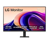 LG Pantalla de Ordenador IPS 32U631A-B 32" QHD (2560x1440), 100Hz, 5ms, HDR10, Modo Reproductor, Parpadeo Seguro, HDMI, USB Type-C 15W PD, Negro