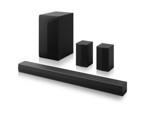 LG S60TR - Barra de Sonido, Bluetooth, 440W, 5.1 Canales con subwoofer | altavoces traseros, Sonido inteligente que se adapta a cada contenido optimizando la configuración del audio con IA Sound Pro